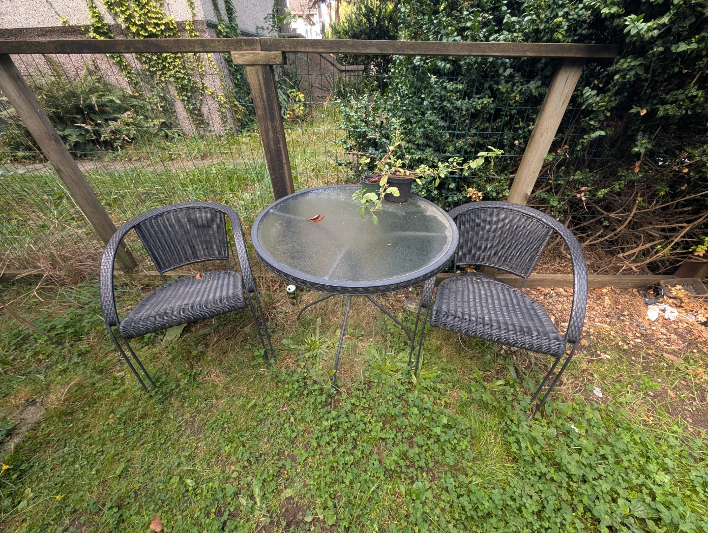3-Piece Wicker Patio Bistro Set - photo 2