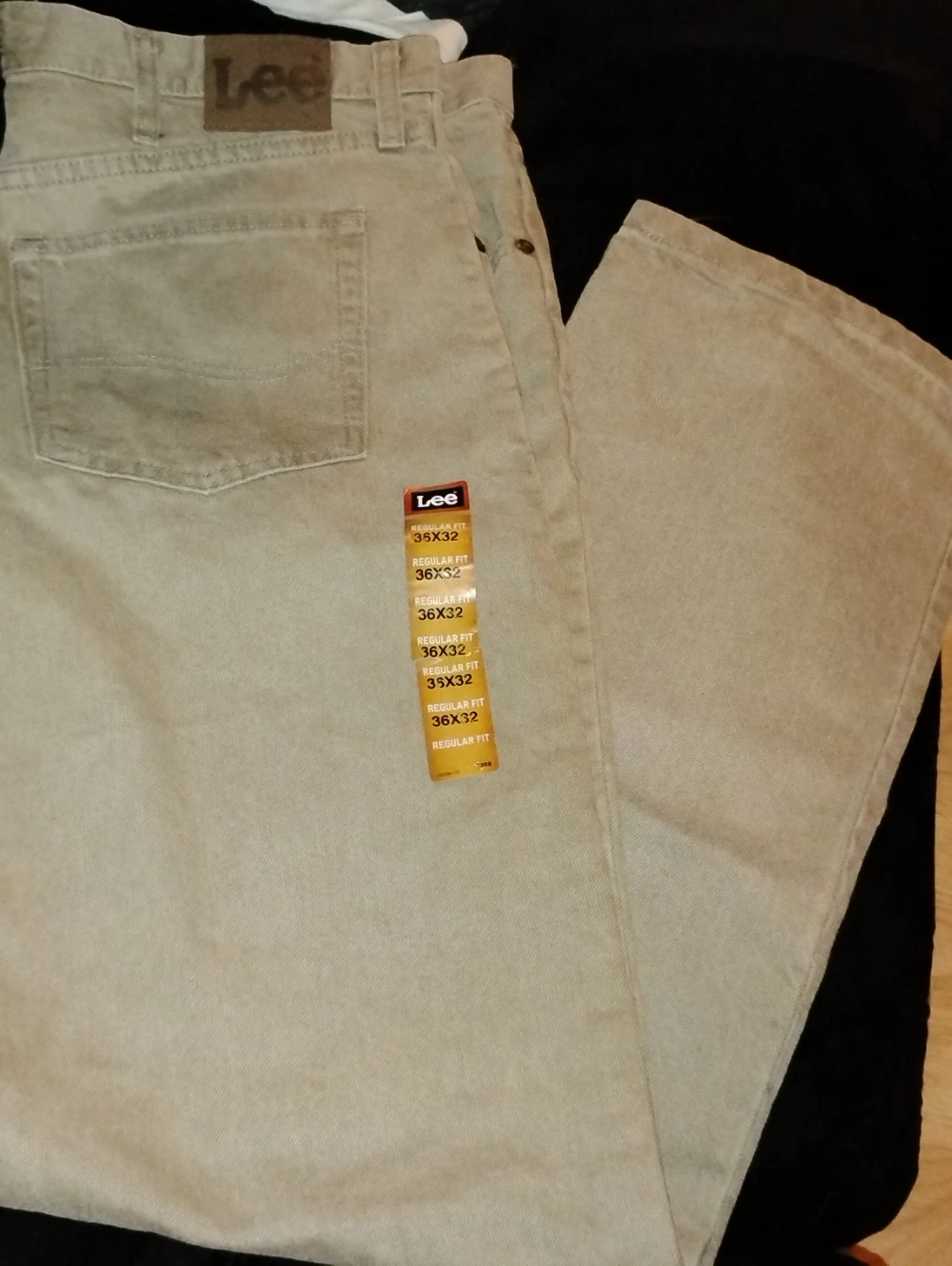 Lee Regular Fit Pants - Beige - 36x32 - photo 2