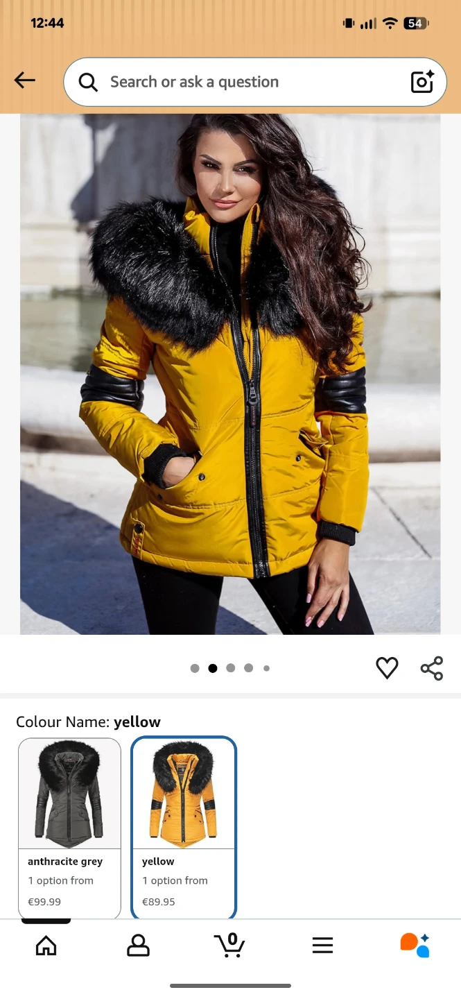 Hailys Mustard Yellow Puffer Jacket