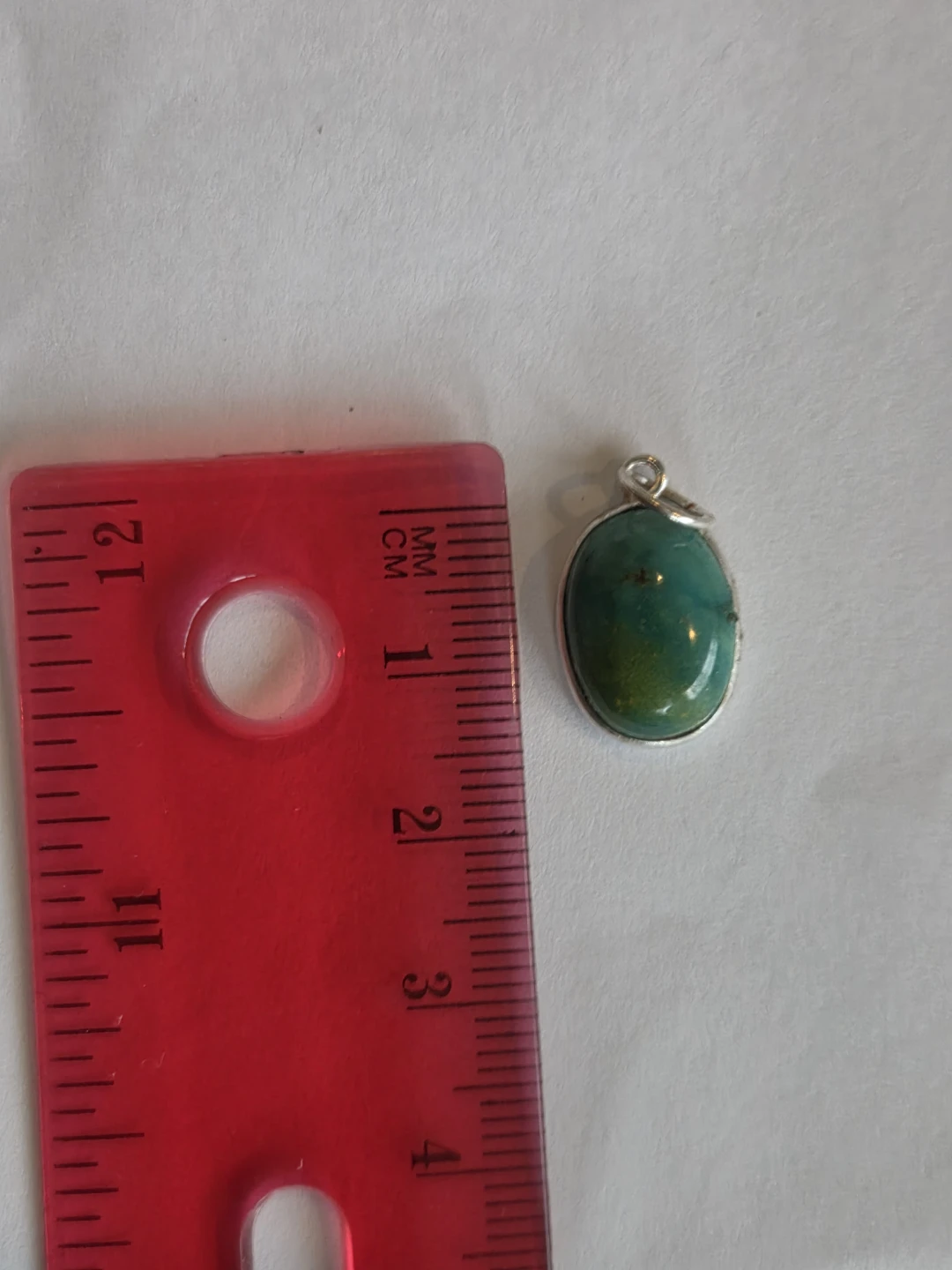 Oval Turquoise Gemstone Pendant - photo 2