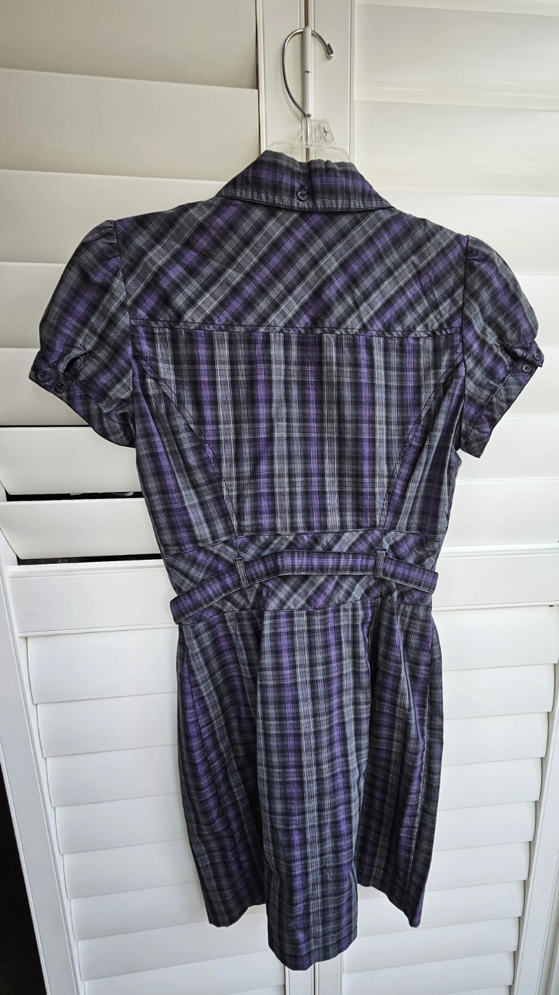 Dynamite Plaid Button-Up Dress - photo 2