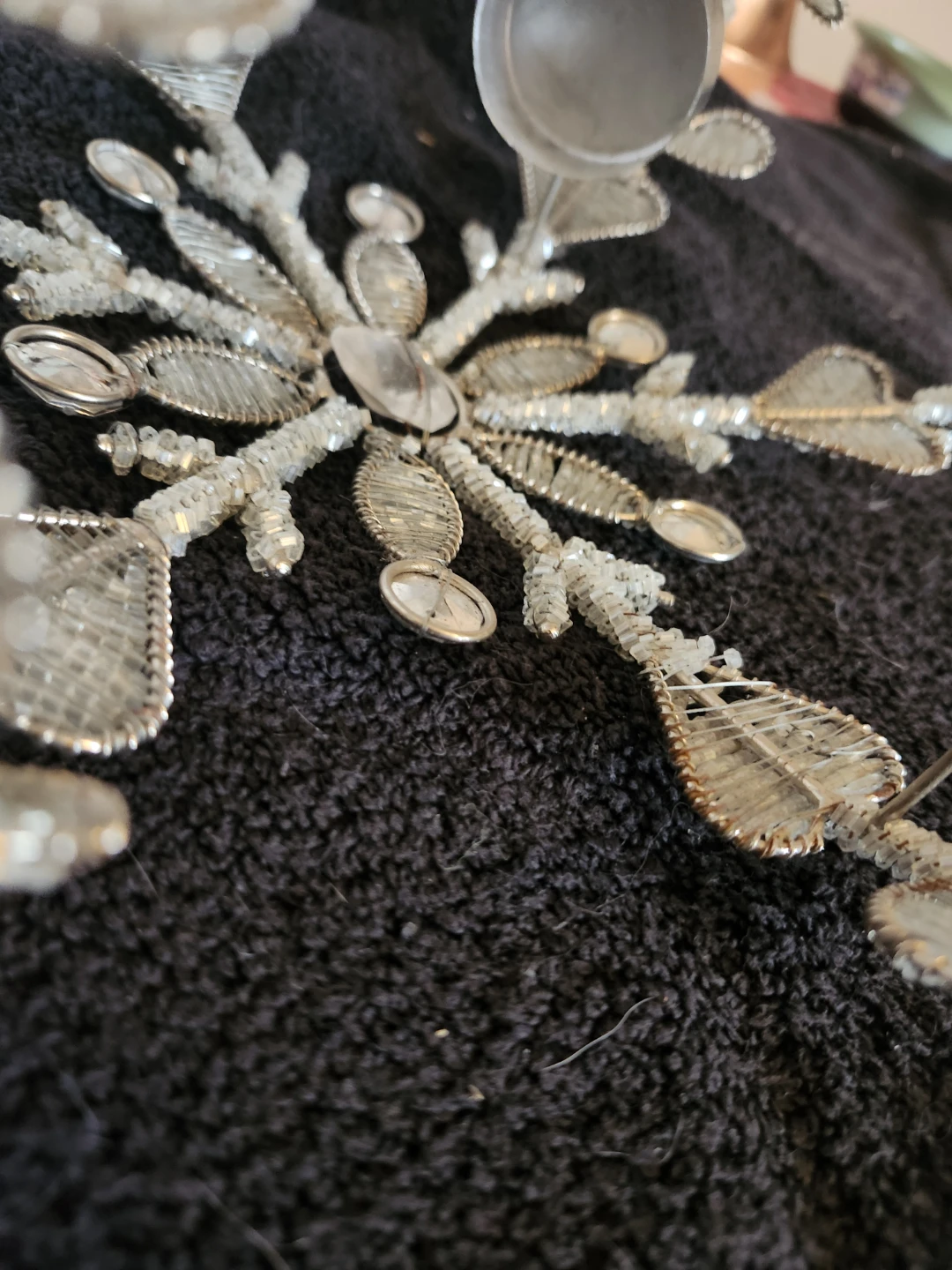 Beaded Snowflake Christmas Ornament - photo 2