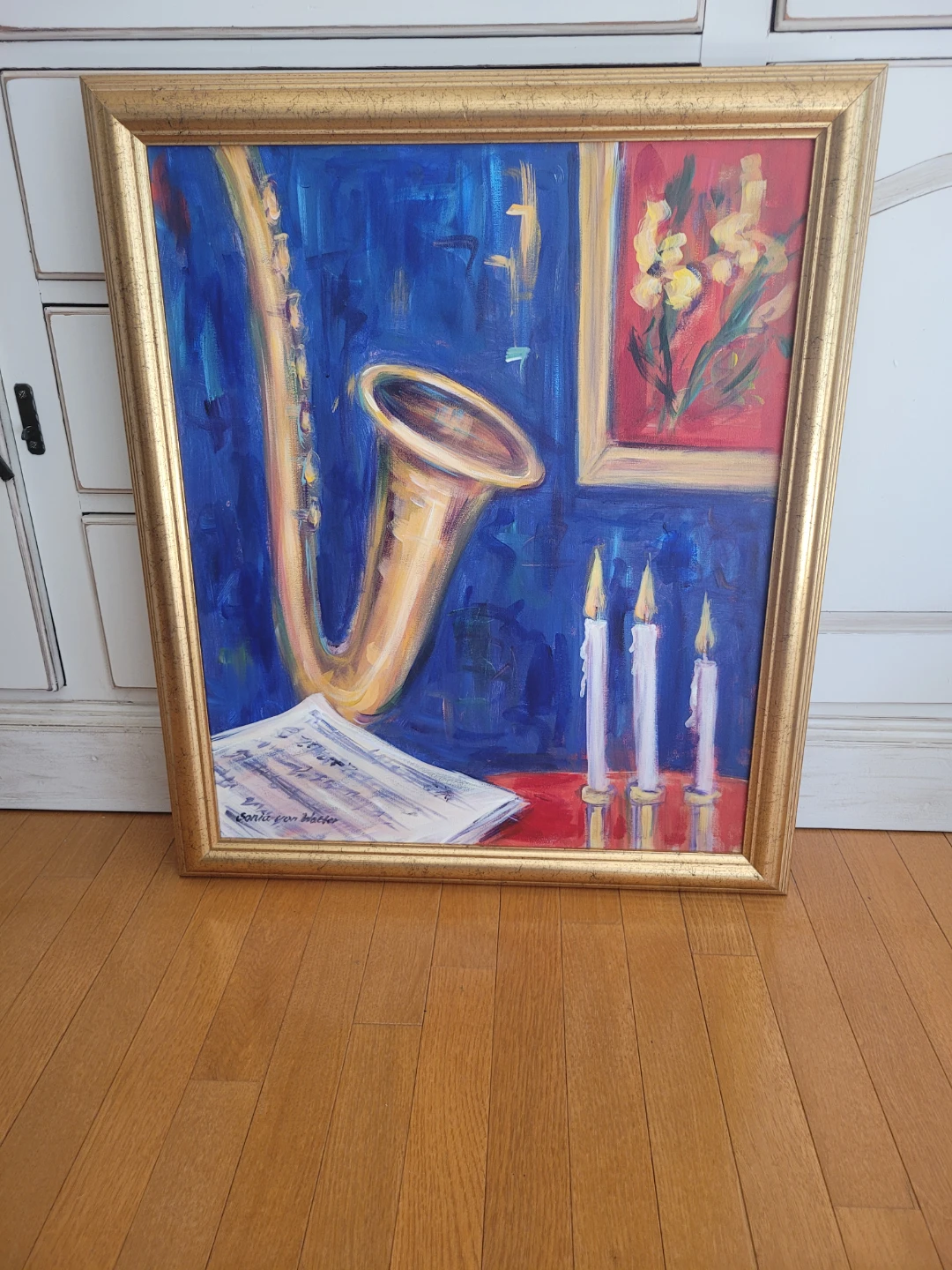 Sonia von Walter Saxophone Acrylic Painting
