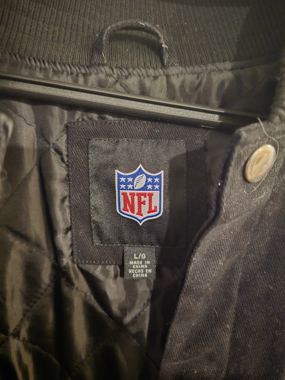 NFL All-Teams Black Quilted Varsity Jacket - photo 5