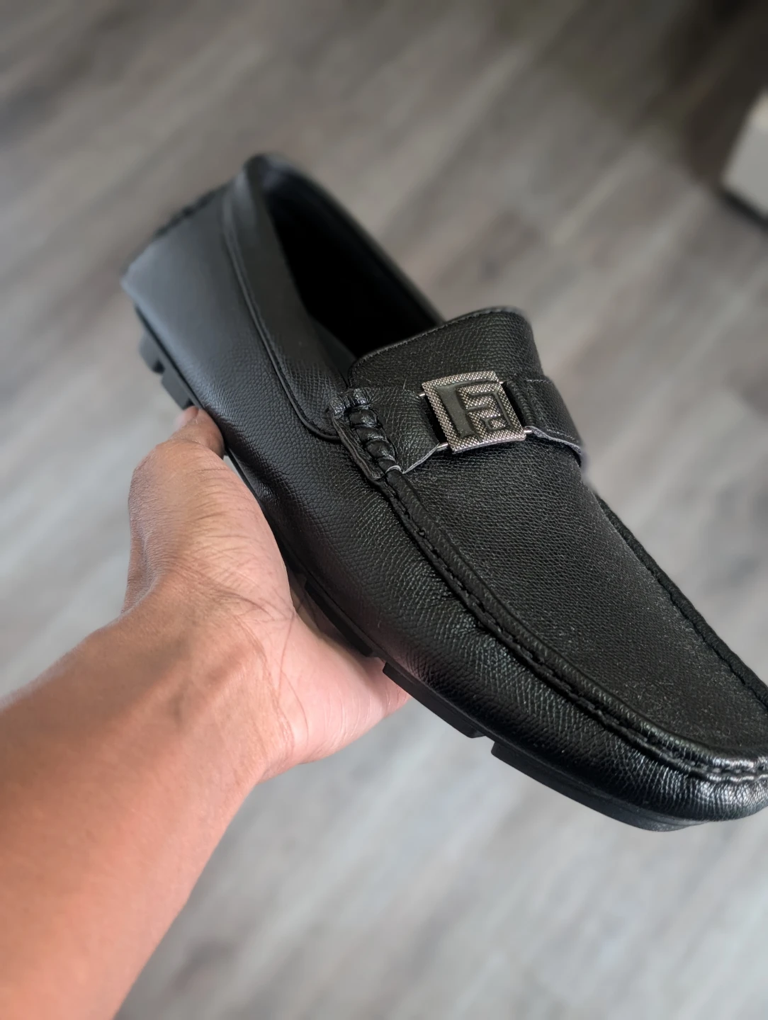 Faranzi Men's Black Loafers - photo 3