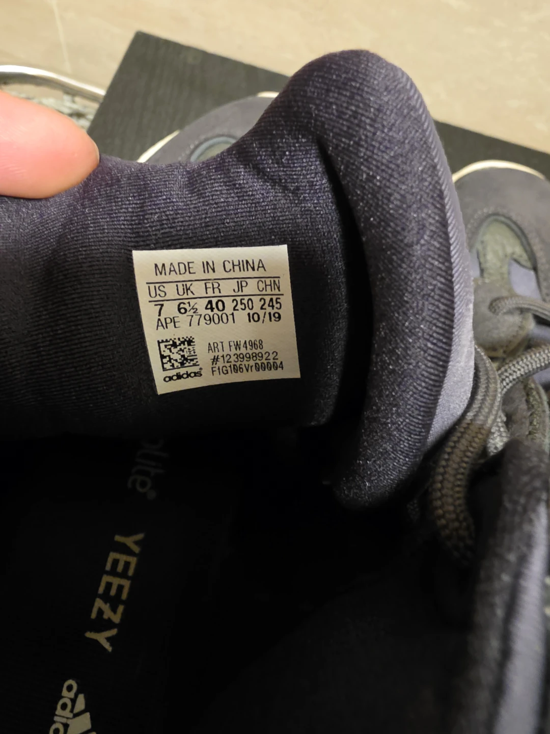 Adidas Yeezy 500 High Slate Sneakers Size 7 US - photo 5