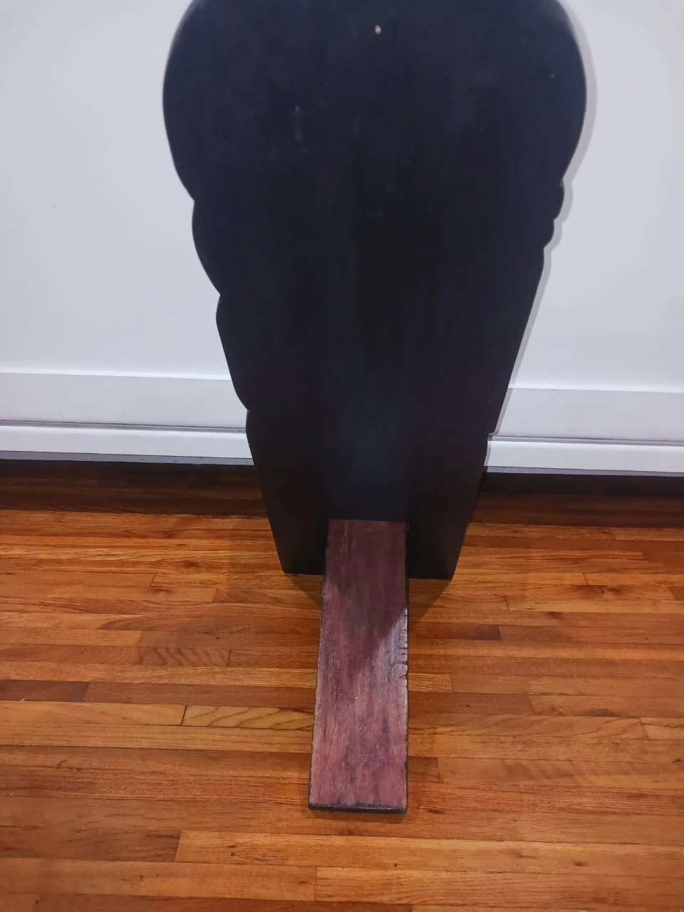 Vintage Ghanaian "Birthing" Chair - Solid Wood Hand-Carved Art - photo 3