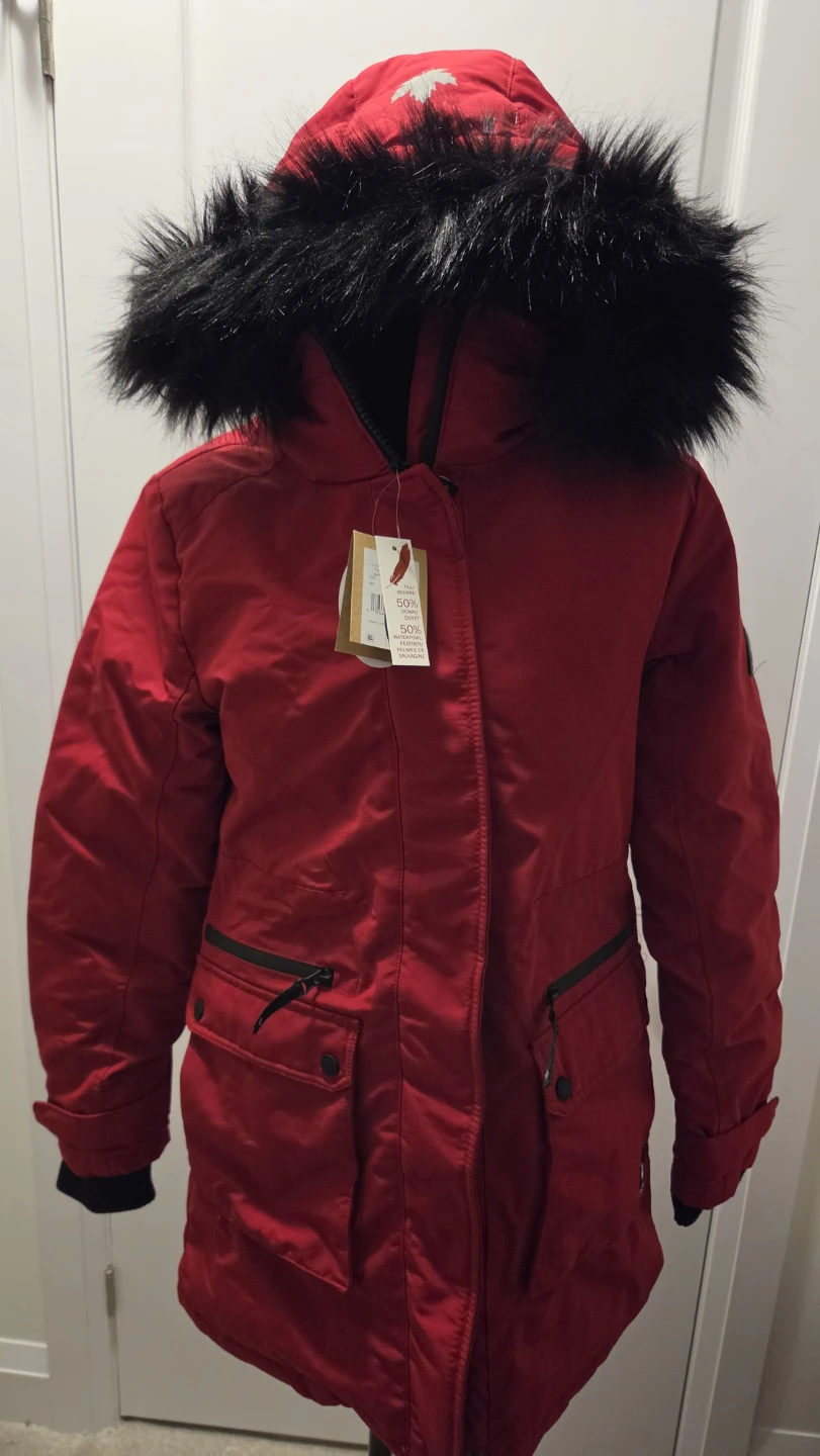 Red Winter Parka Jacket