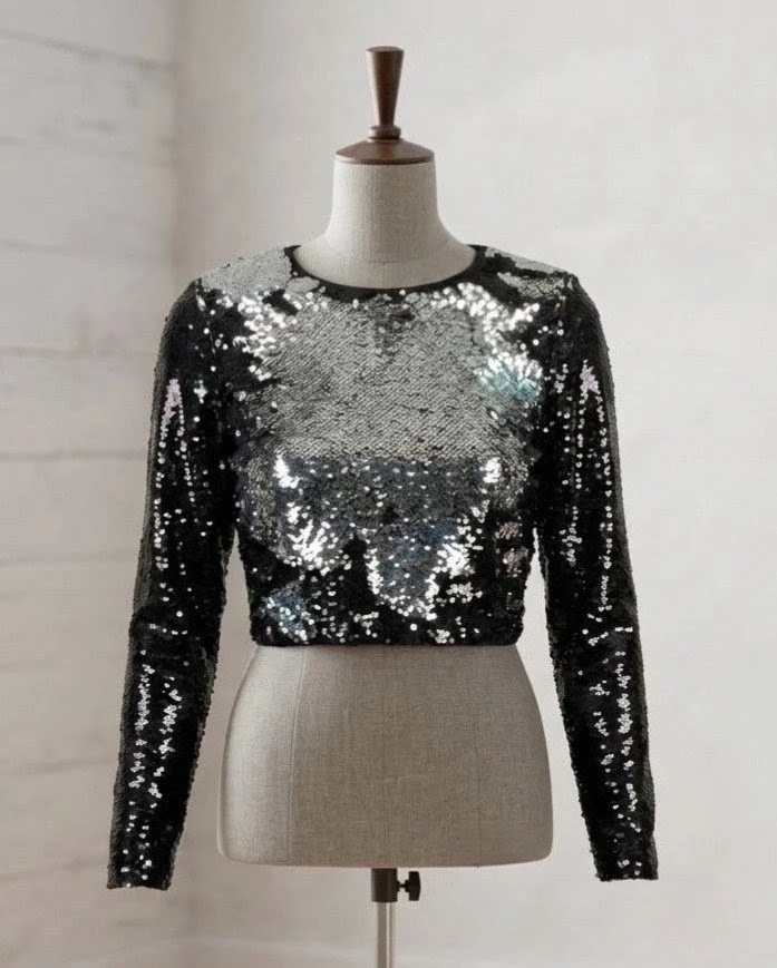 New girls sequin top