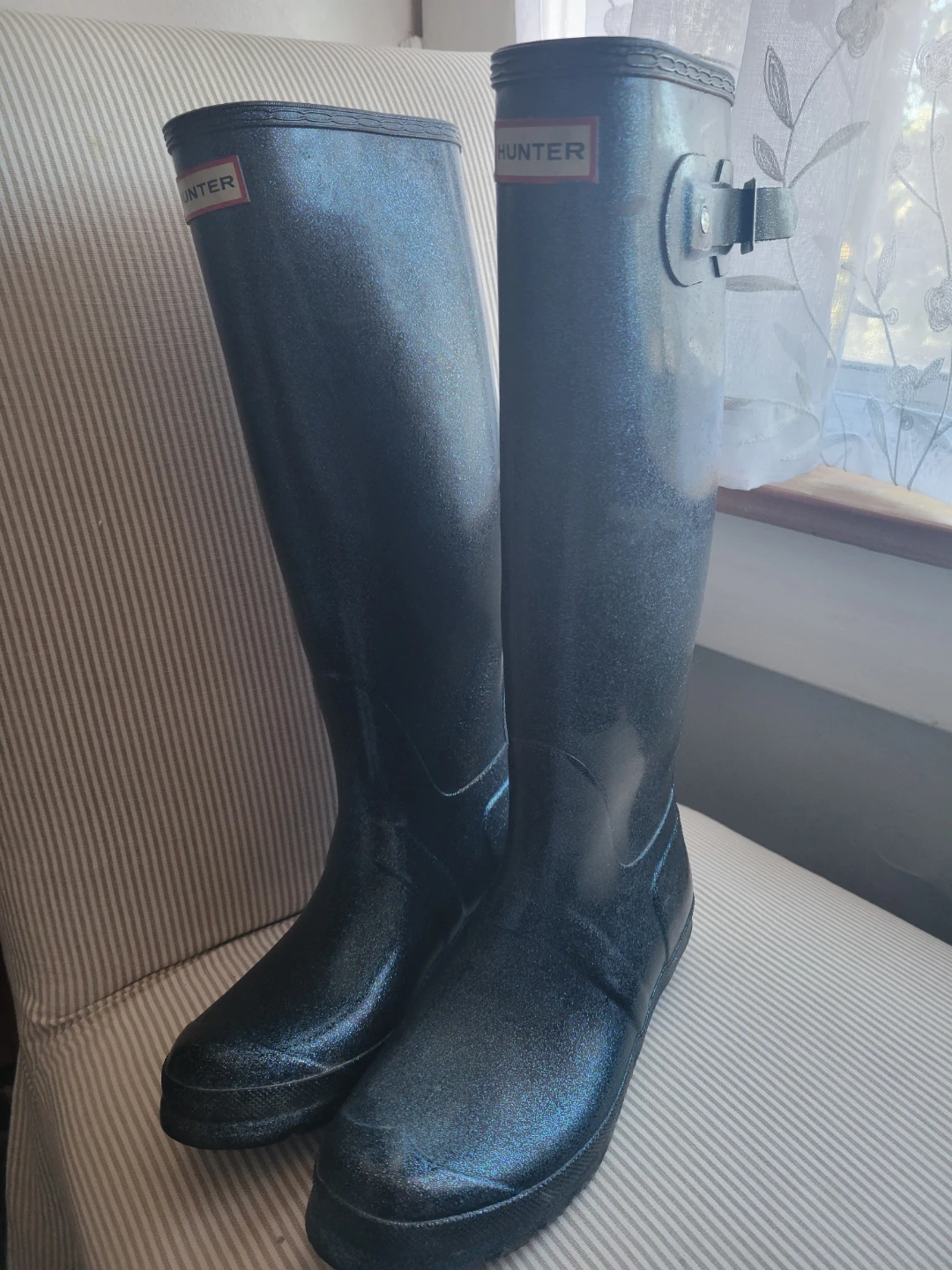 Hunter Original Tall Glitter Rain Boots