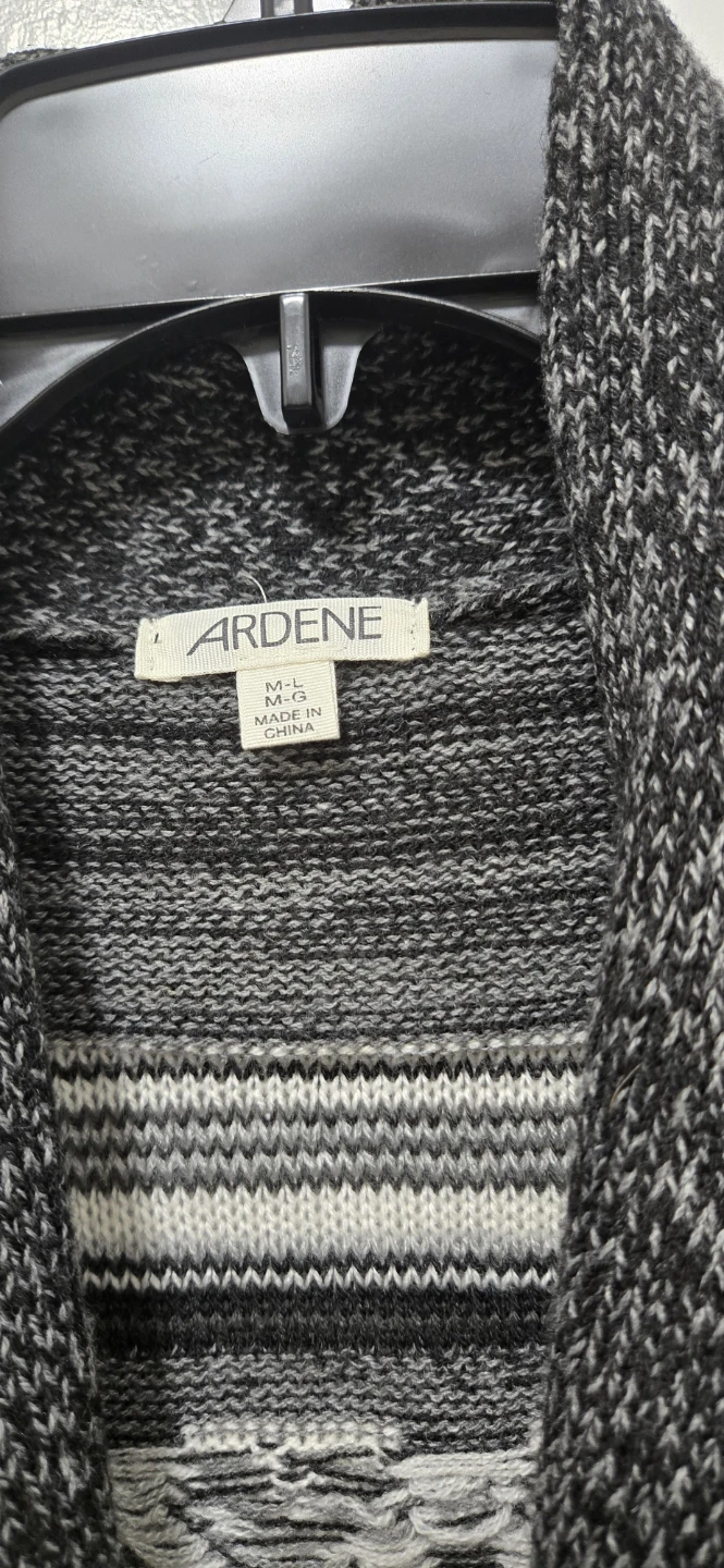 Ardene Geo Print Fringed Cardigan - photo 2