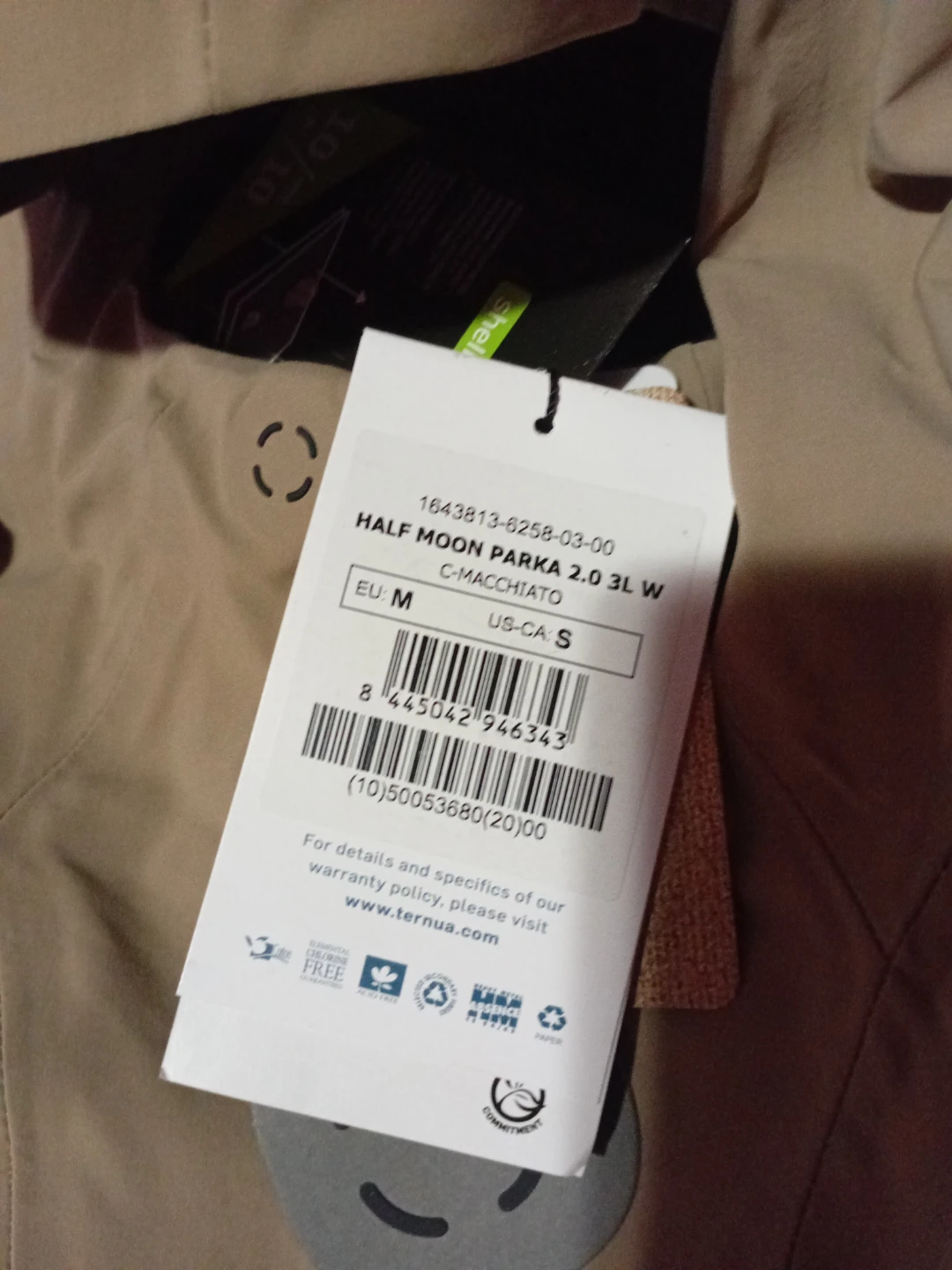 Ternua Half Moon Parka 2.0 - Size Small - photo 2