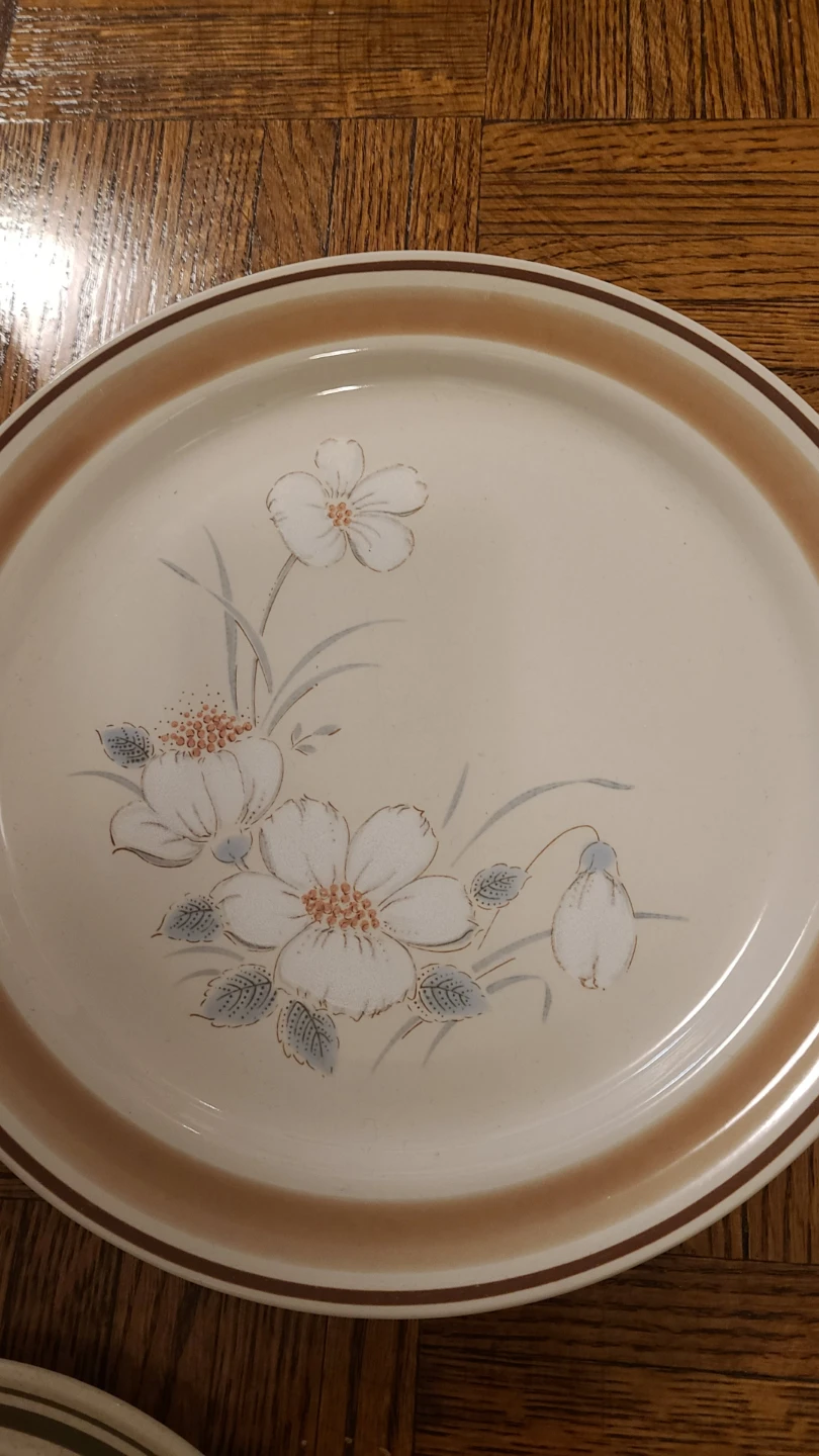 Collection of 8 Vintage Stoneware Plates - photo 4