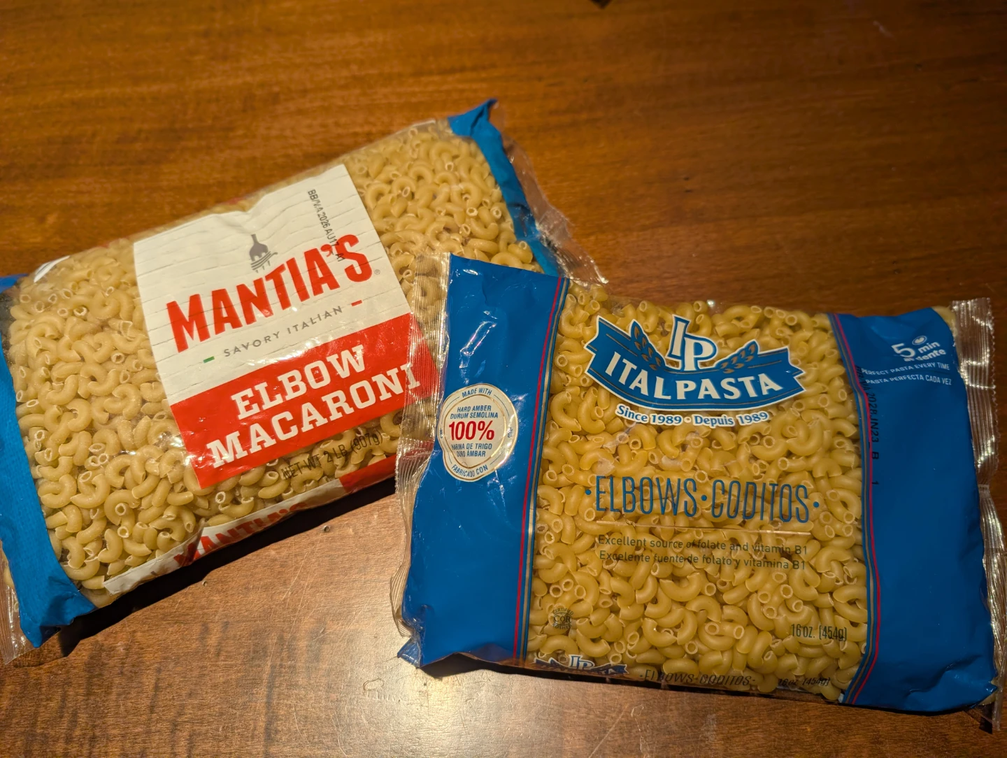 Mantia's and ItalPasta Elbow Macaroni