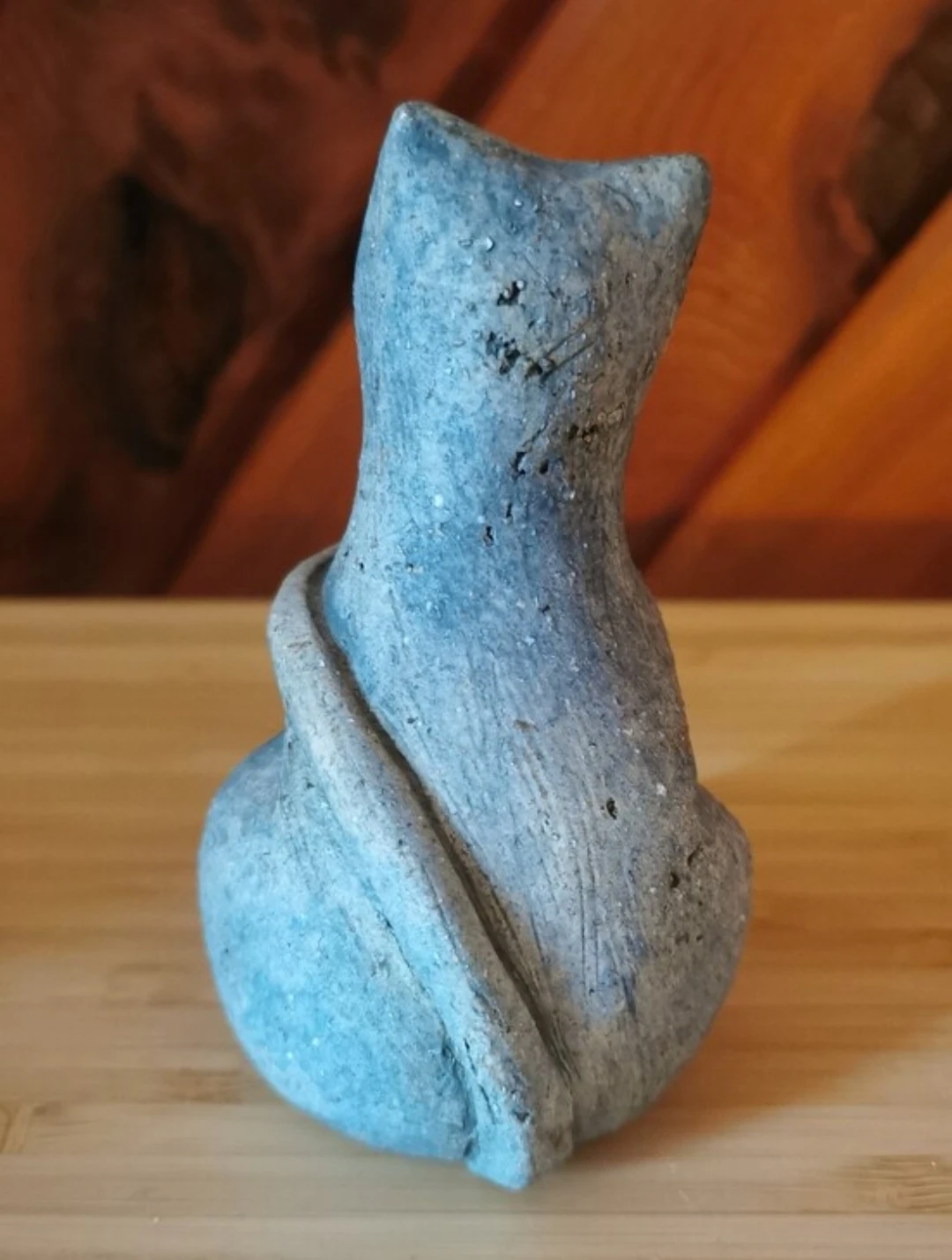 Vintage Perret St. Paul French Pottery Cat Sculpture - photo 4
