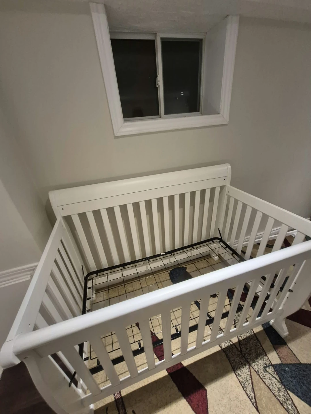 White Wooden Baby Crib - photo 5
