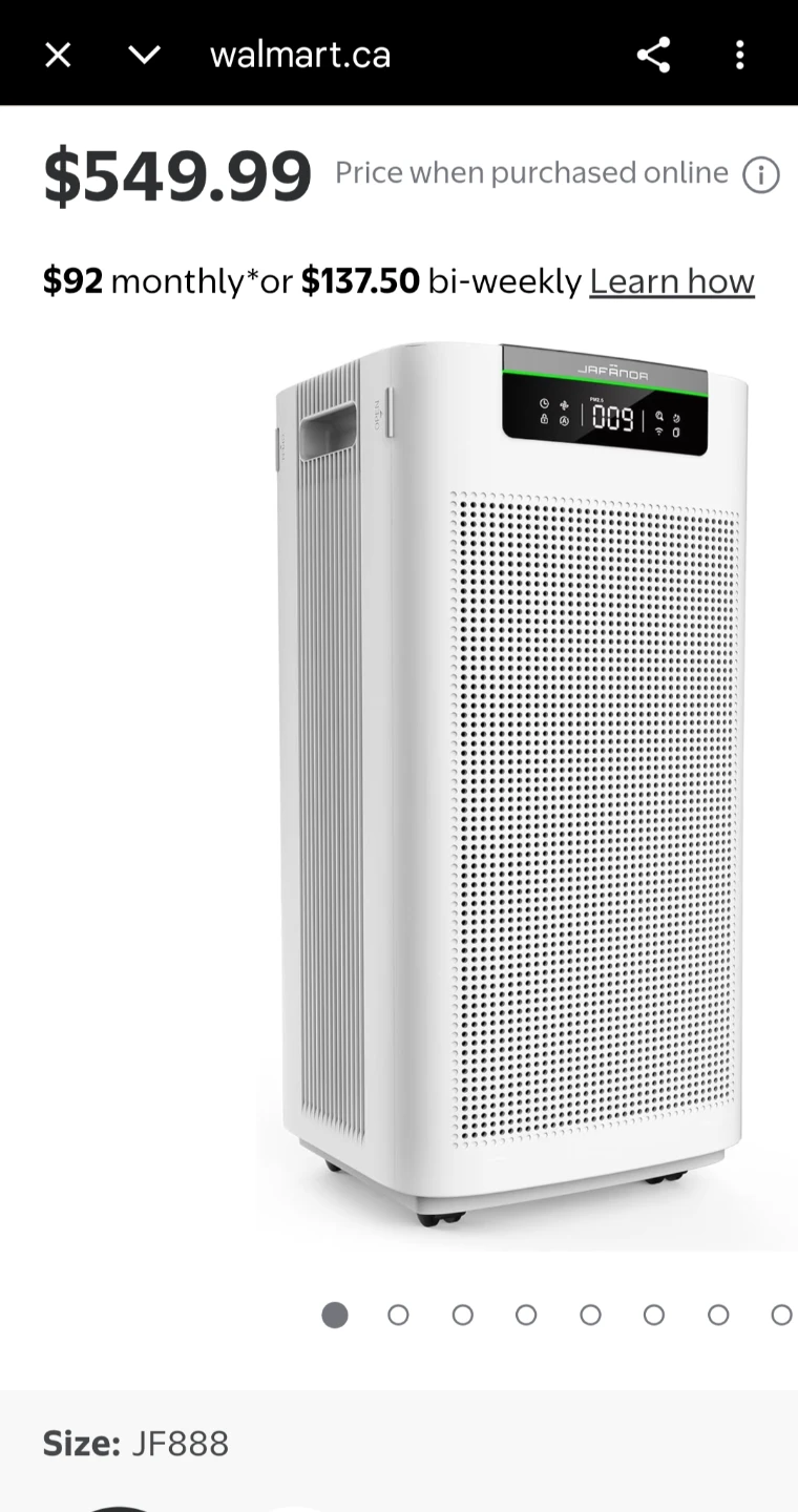 Jafanda JF888 Air Purifier(Brand New Sealed)