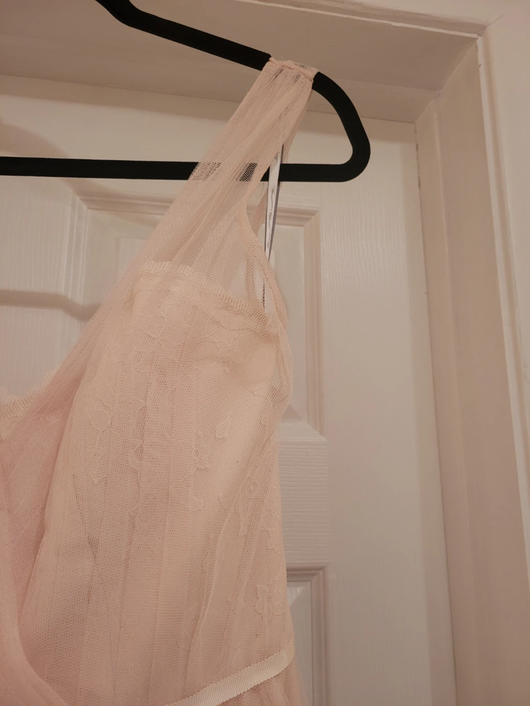 New Without Tags-Monique Lhuillier Blush Pink Lace Tulle D - photo 4