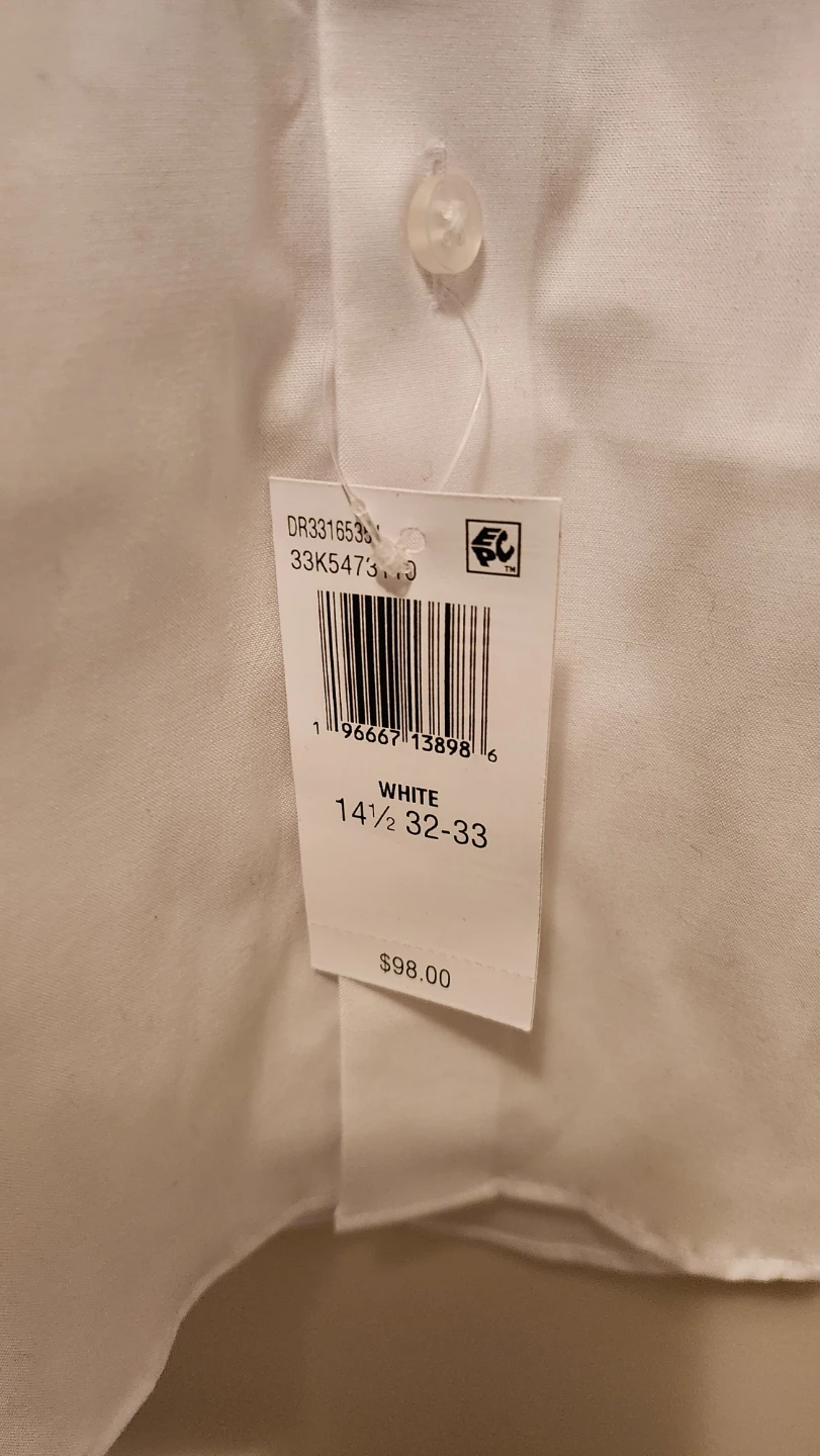 Calvin Klein Slim Fit Dress Shirt White 14.5 - photo 4
