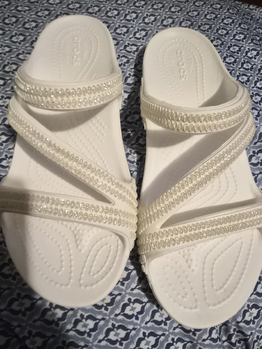 Crocs Women's White Sandals Kadee II