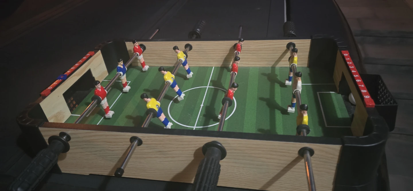 Mini foosball table