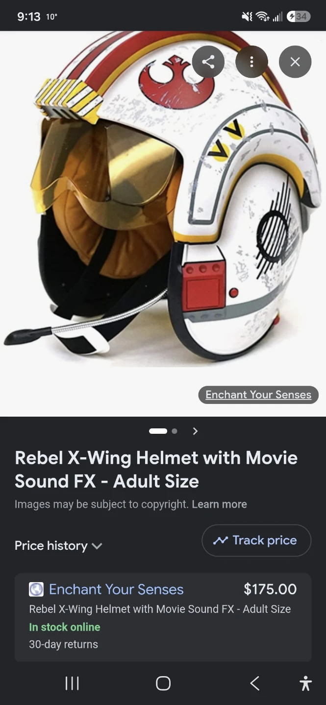 Star Wars Rebel Pilot Helmet - photo 5
