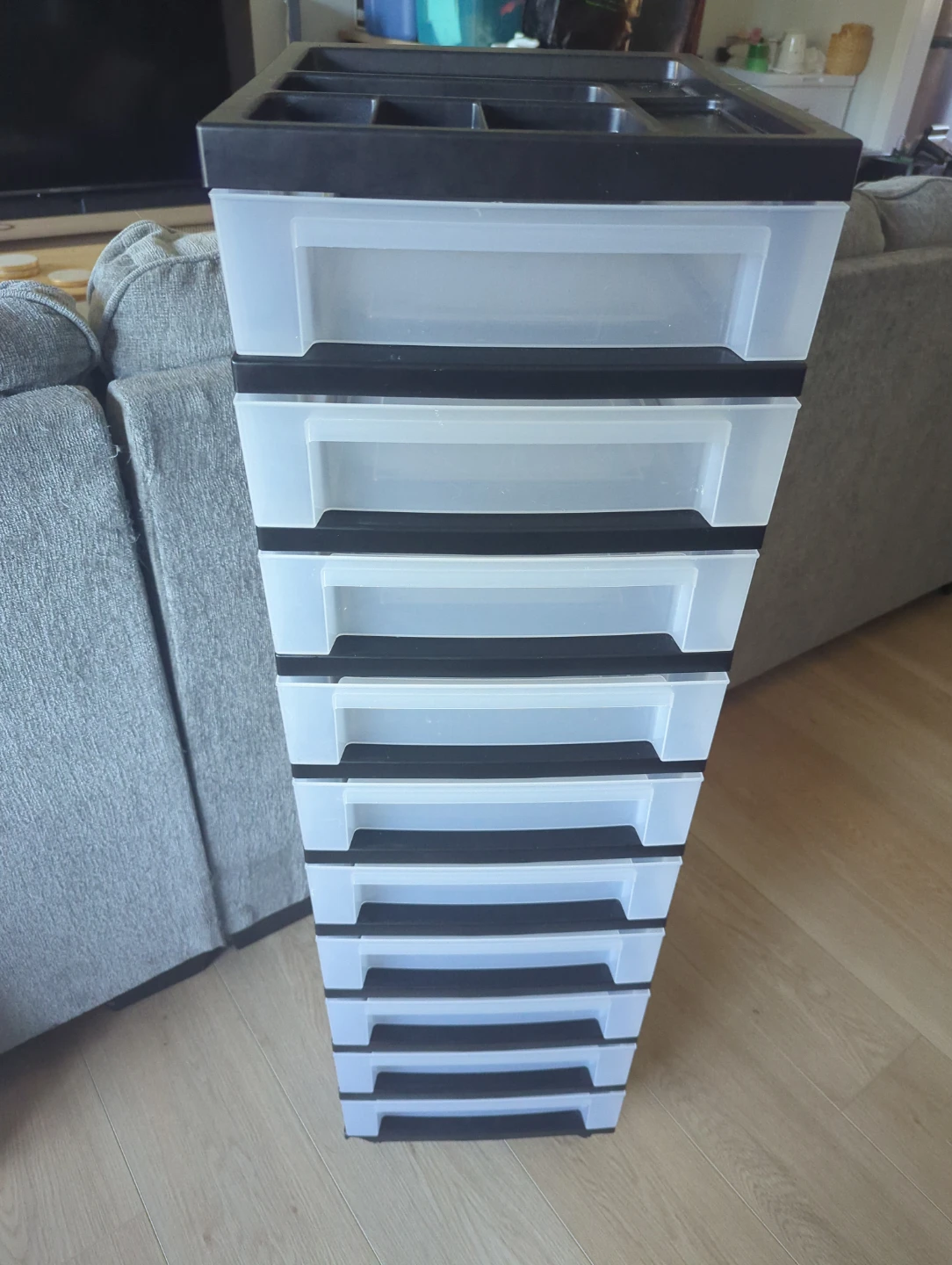 10-Drawer Rolling Storage Cart