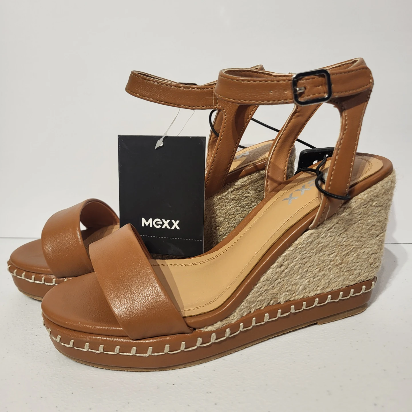 New Mexx Brown Espadrille Wedge Sandals - photo 2