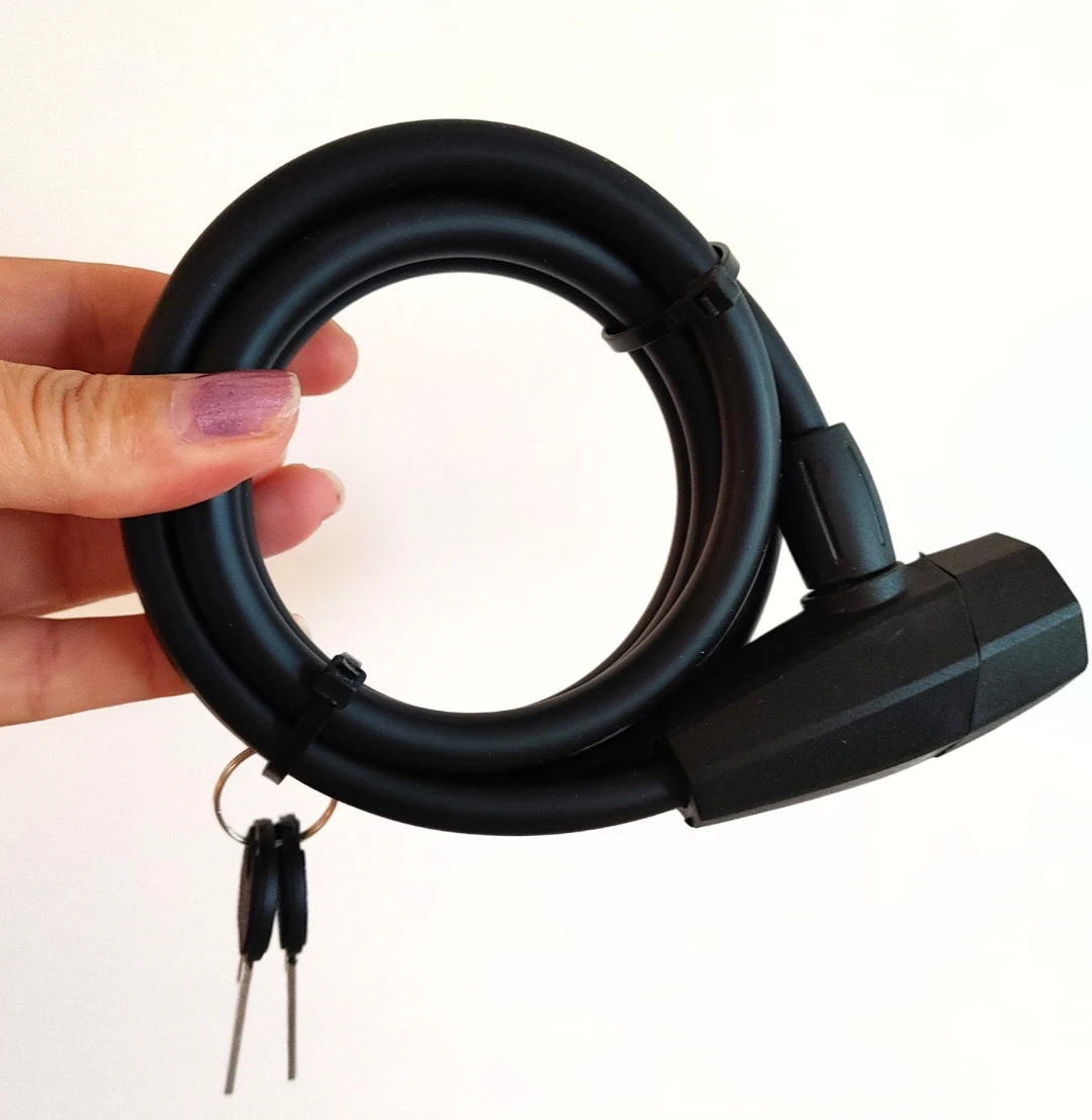 Black Bicycle Cable Lock New