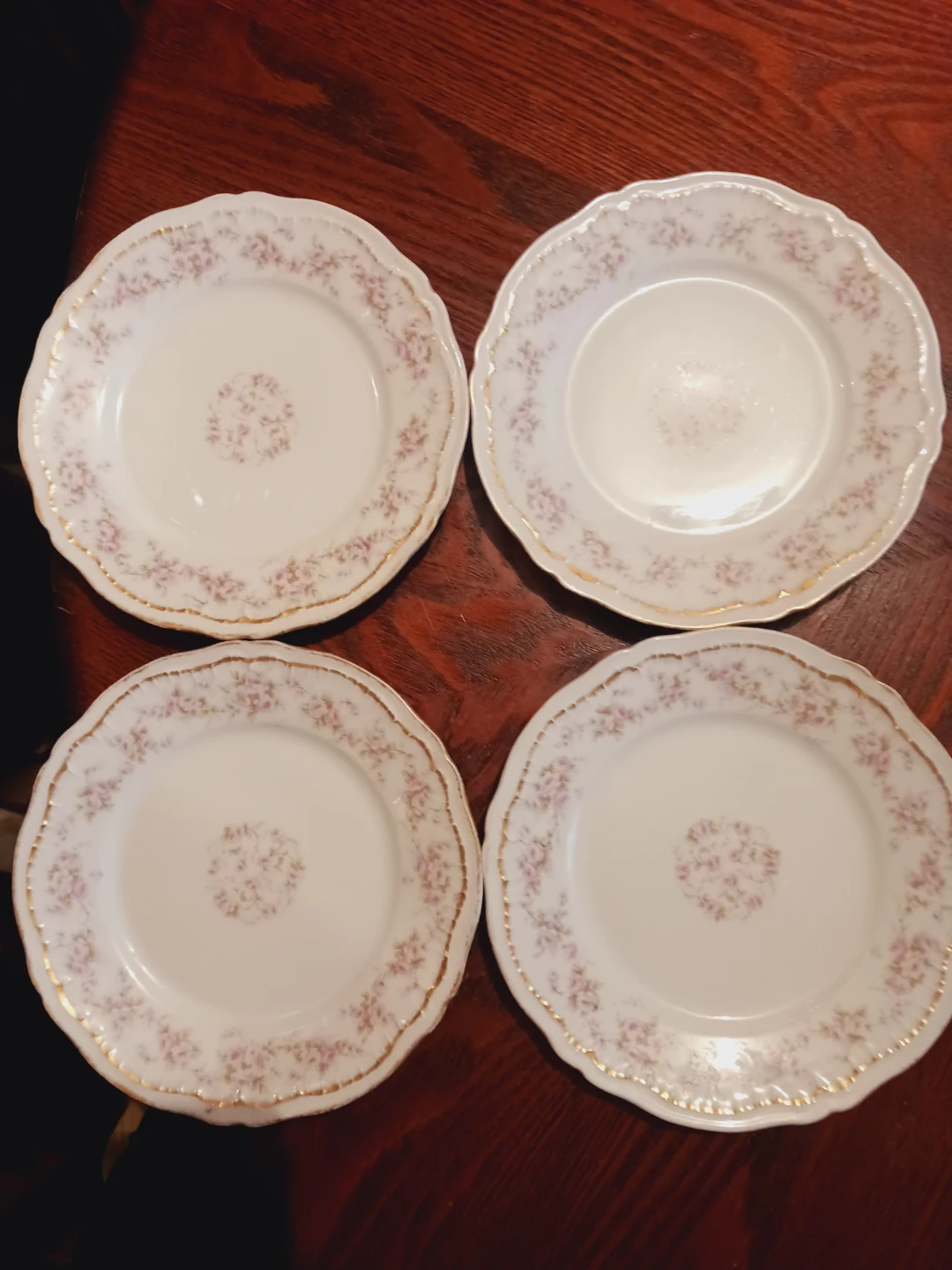 Set of 4 × Theodore Haviland Limoges Floral Plates - photo 2