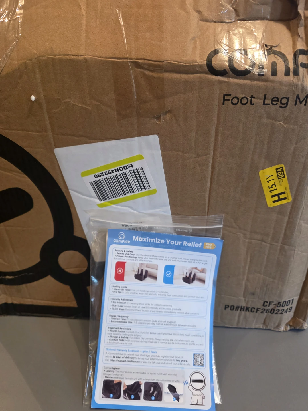 Comfier Foot and Leg Massager CF-5001