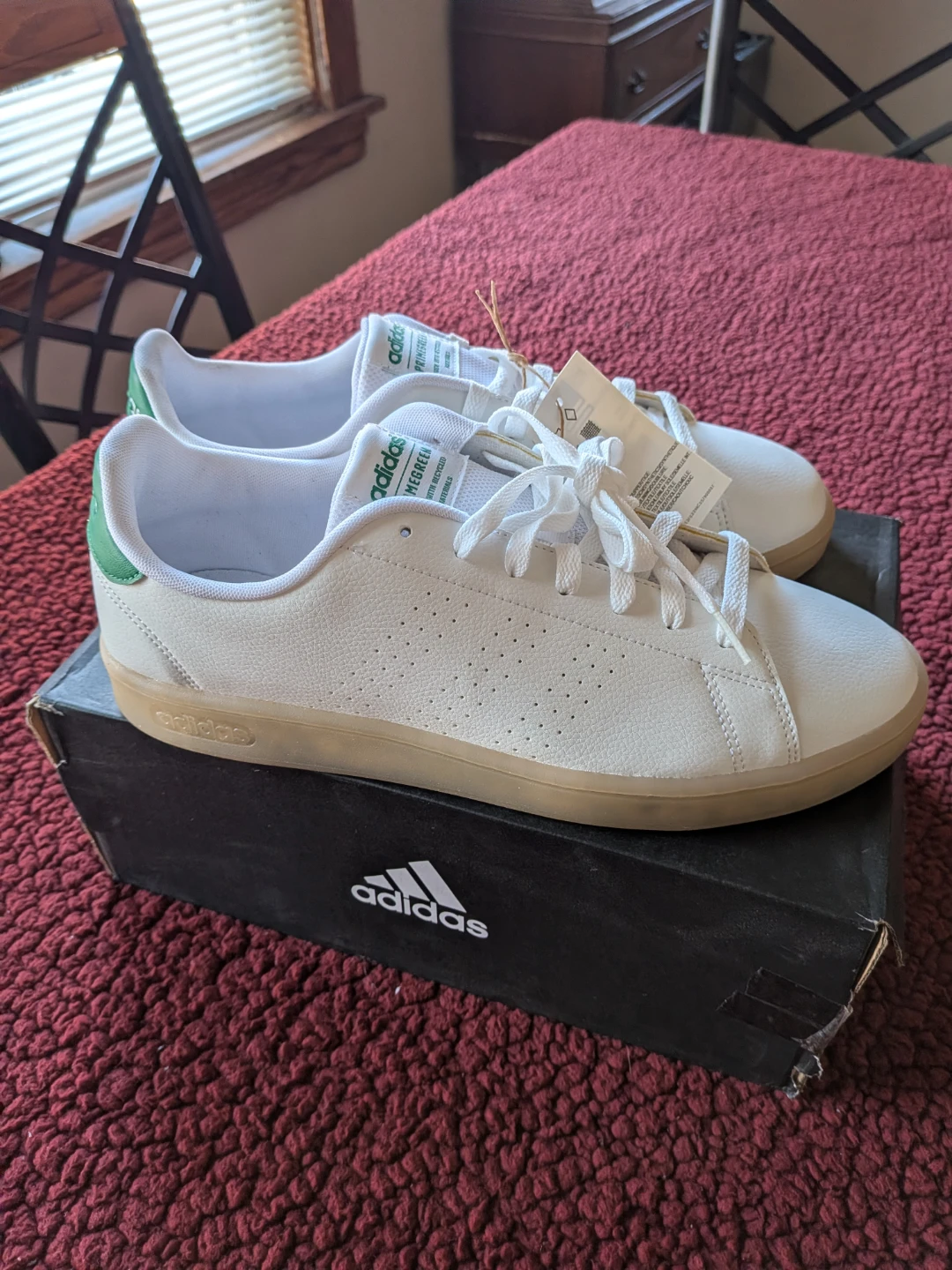 New Mens 11.5 Adidas Advantage Prime Green - photo 2