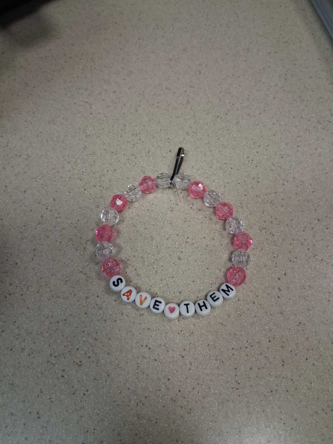 Beaded Phone Charm Wristlet breast cancer awareness - photo 3