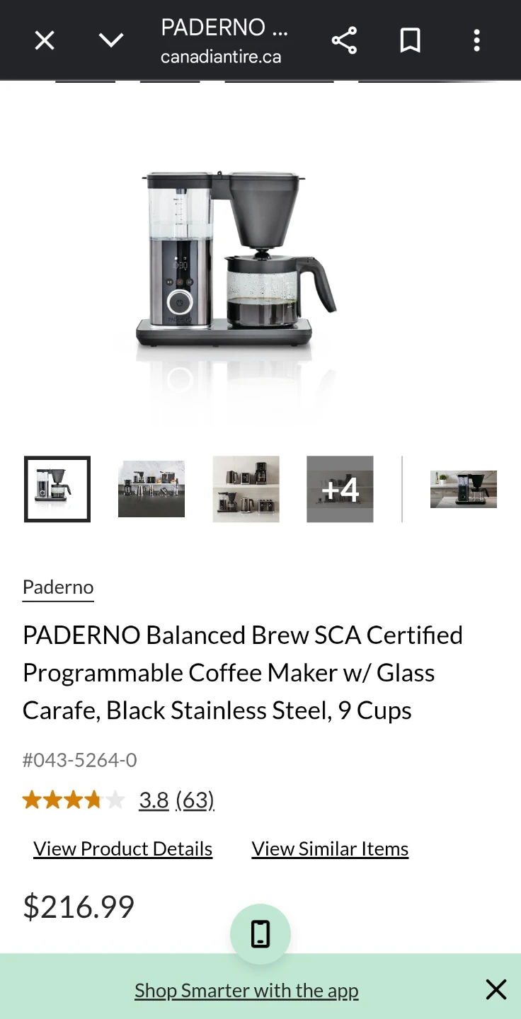 NEW. PADERNO 9-Cup Balanced-Brew Coffee Maker - photo 3