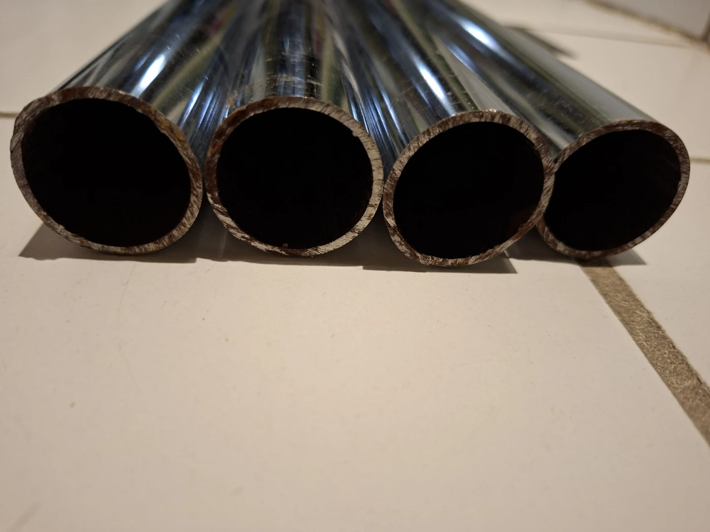 Four Stainless Metal Tubes for closet - photo 2
