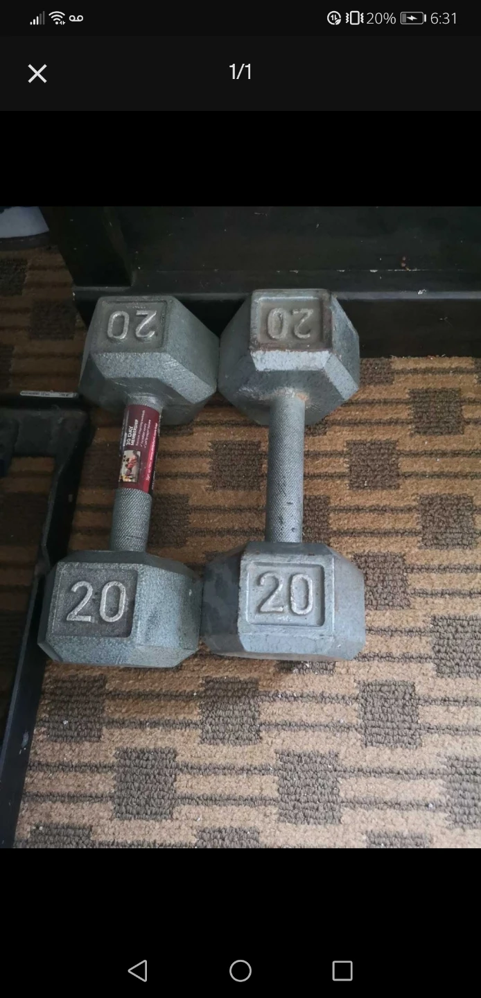 Weight bars 20lbs
