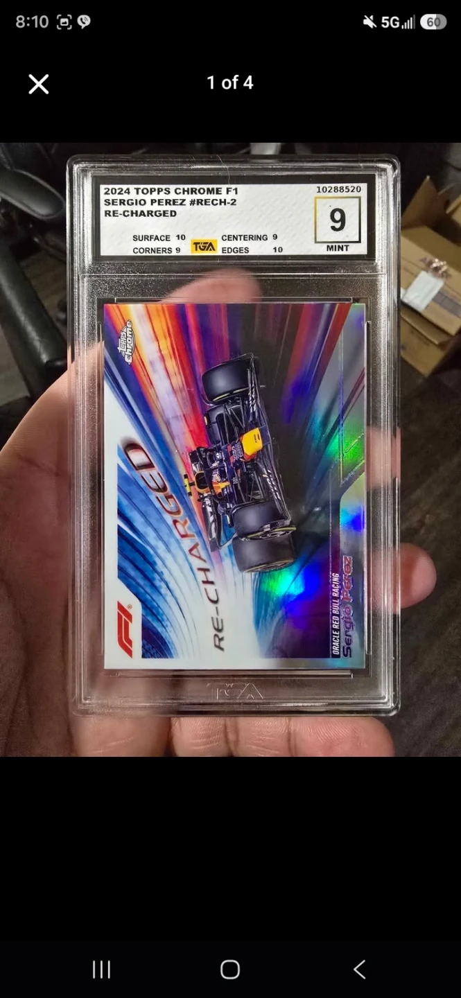 2024 Topps Chrome F1 Sergio Perez Re-Charged Card