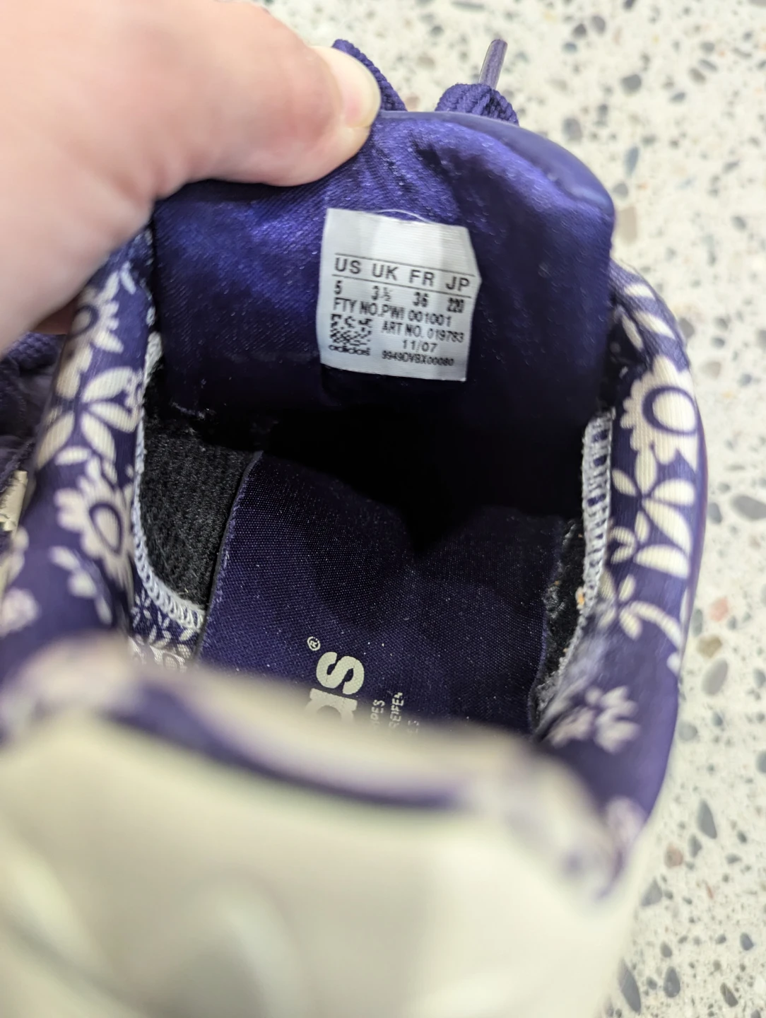 Adidas Superstar Purple Floral Sneakers - photo 3