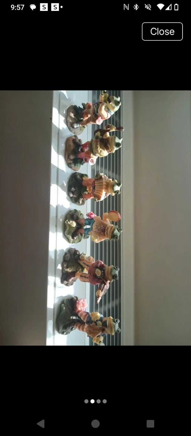 Set of 6 Musical Frog Figurines - photo 2