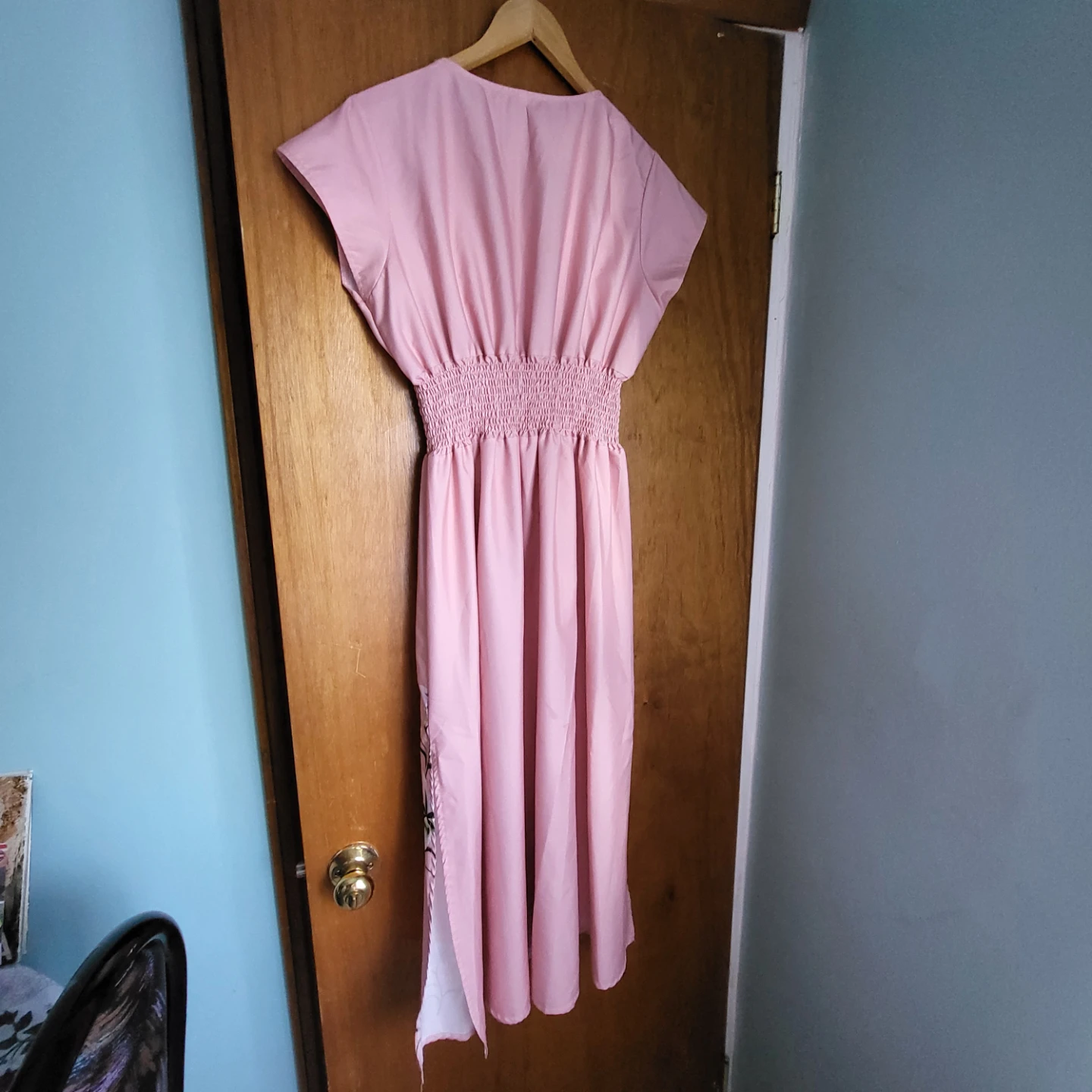 Pink Embroidered Maxi Dress - photo 3