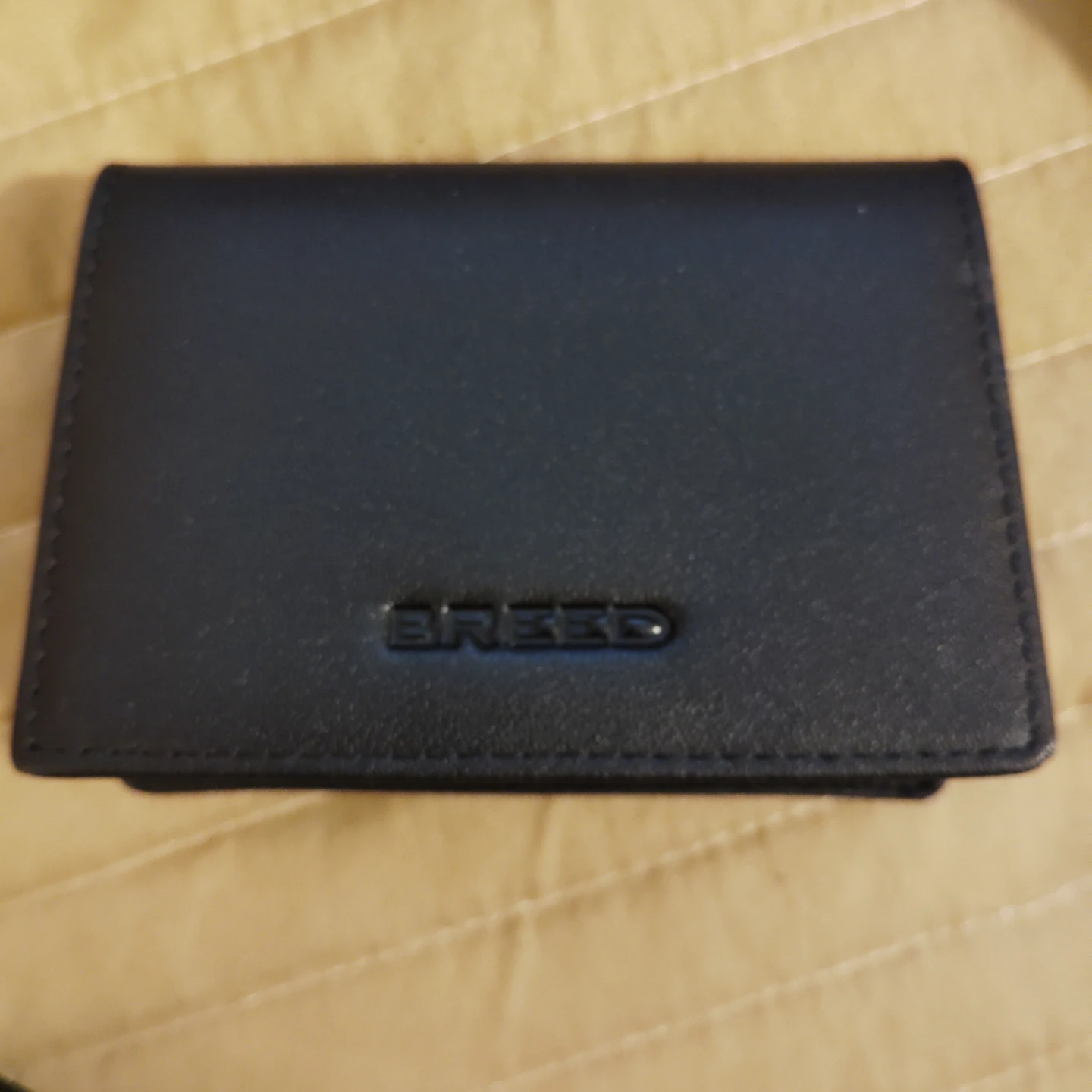 Breed Black Leather Card Holder Wallet - photo 2