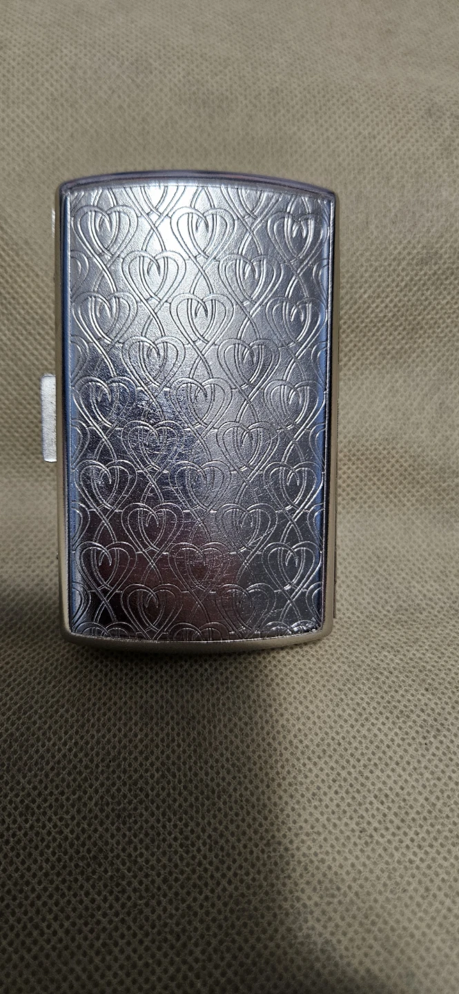 Vintage 20+ Year Old Silver-Tone Engraved Metal  Case - photo 2