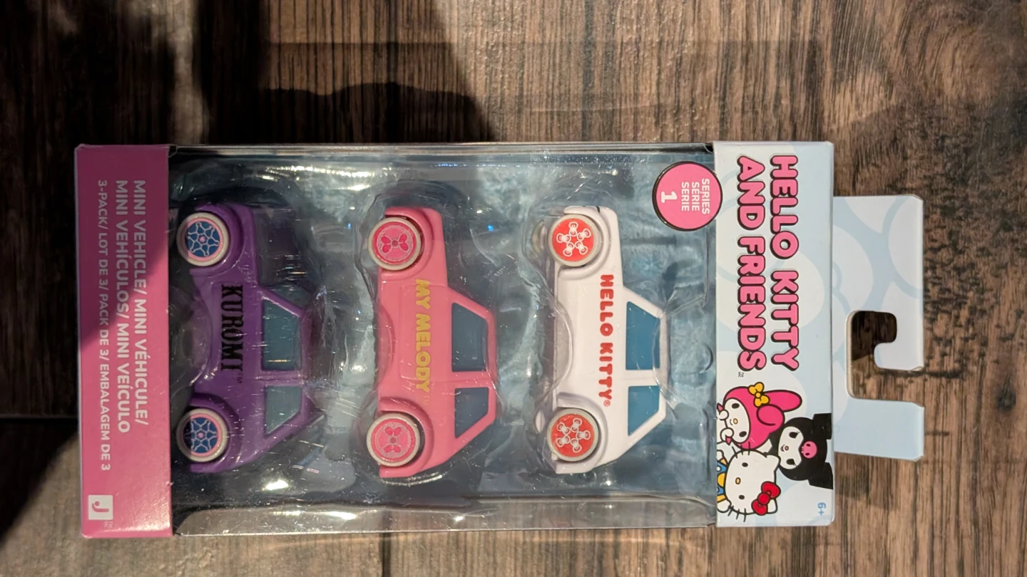Hello Kitty and Friends Mini Vehicle 3-Pack