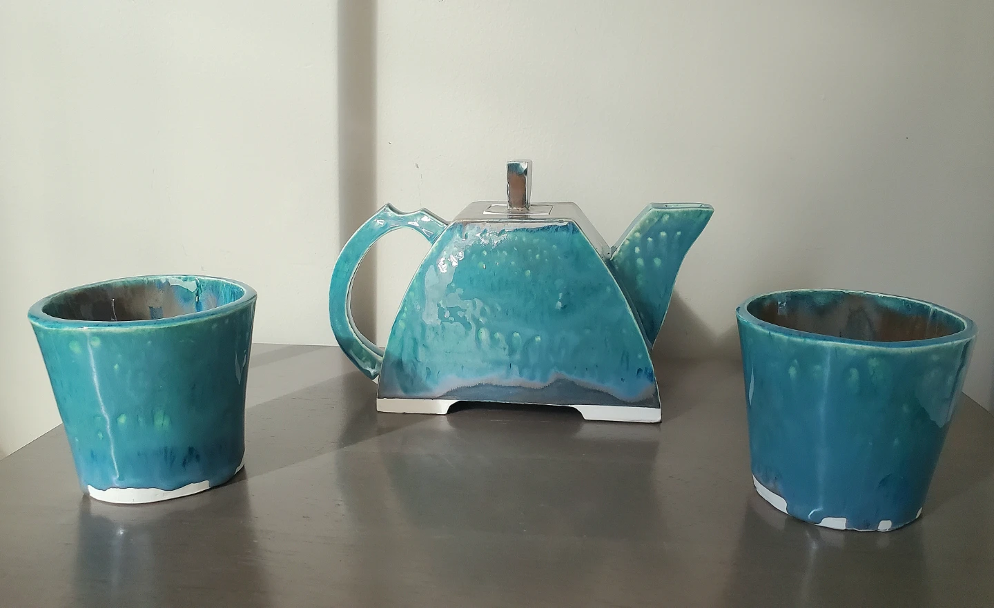 Ceramic Teapot and Two Cups Set - photo 4