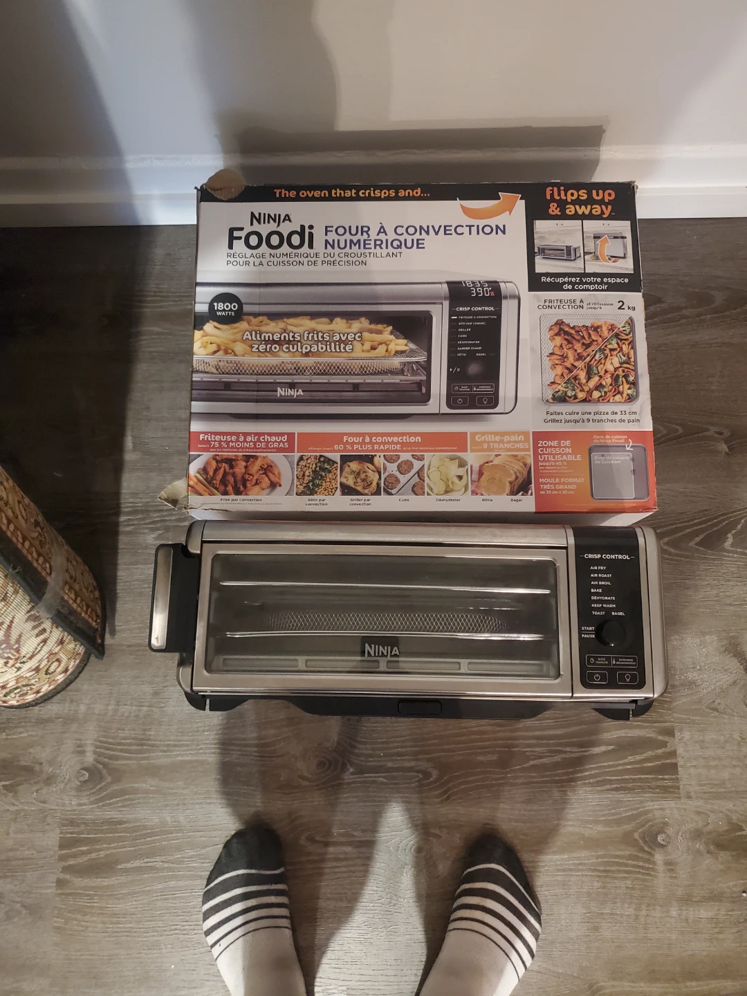Ninja Foodi Digital Air Fry Oven Flips Up And Away