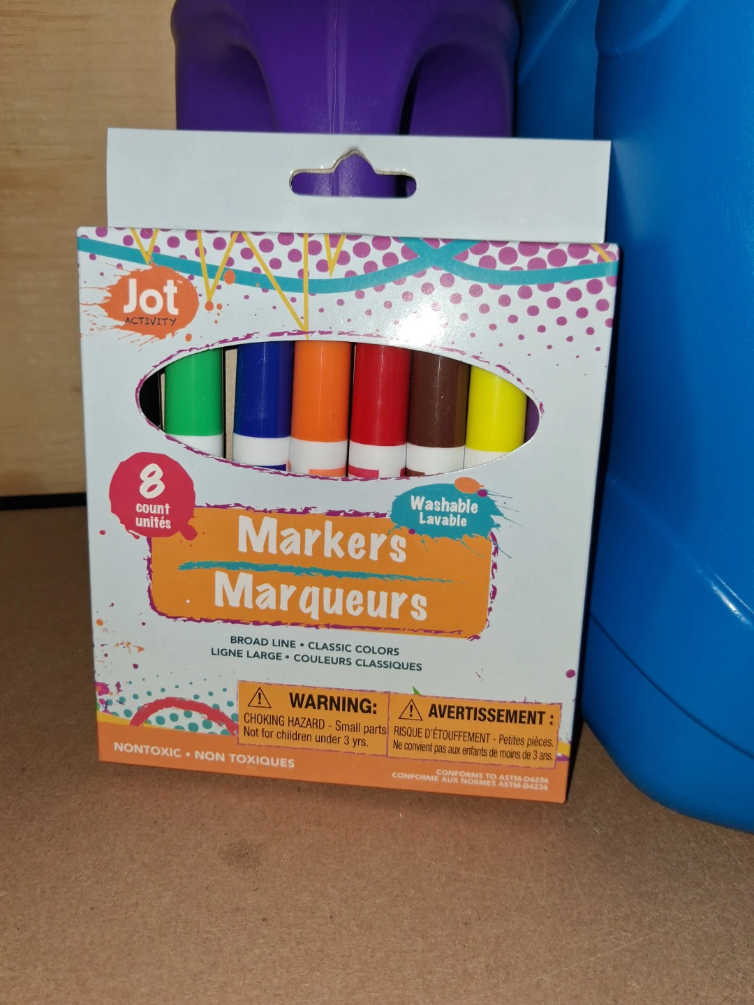 Jot Activity Broad Line Washable Markers 8 Count