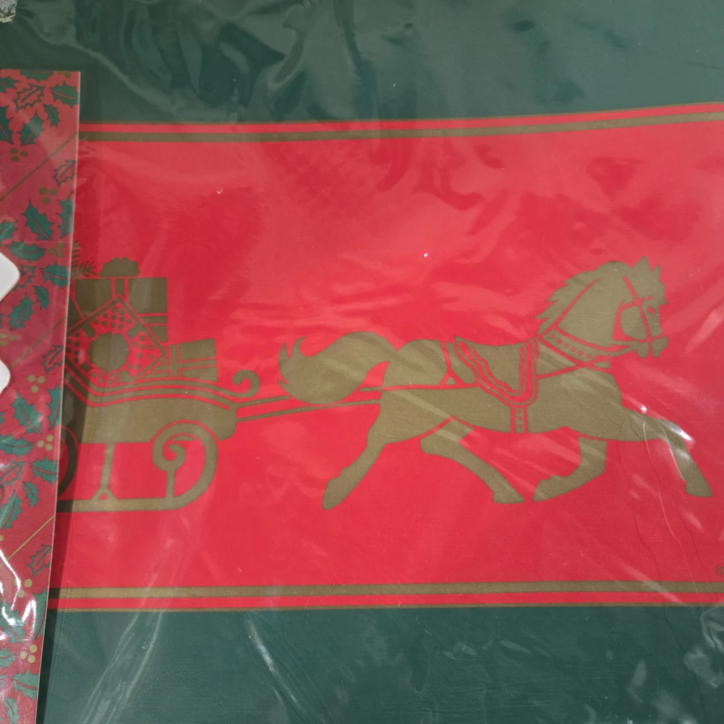 8 Piece Christmas Vinyl Placemat and Coaster Set - photo 3