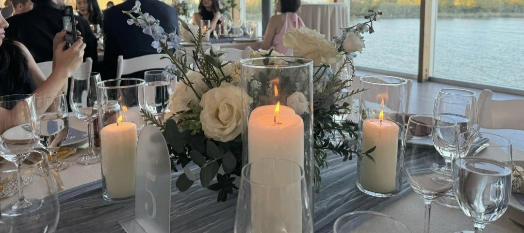 Clear Cylinder Glass Vases and Candles - photo 2