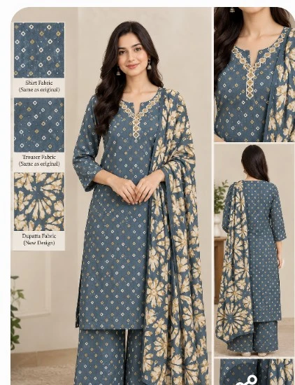 Ready to wear Pakistani Bin Saeed 3-Piece Suit