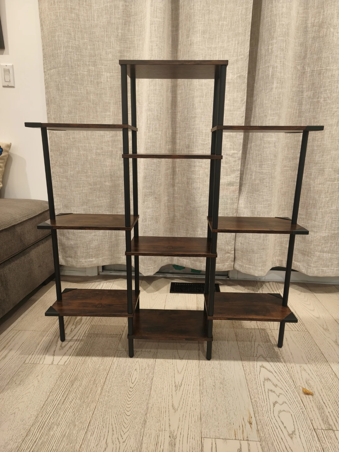 Industrial Style Wooden Plant Stand / Bookshelf - photo 4